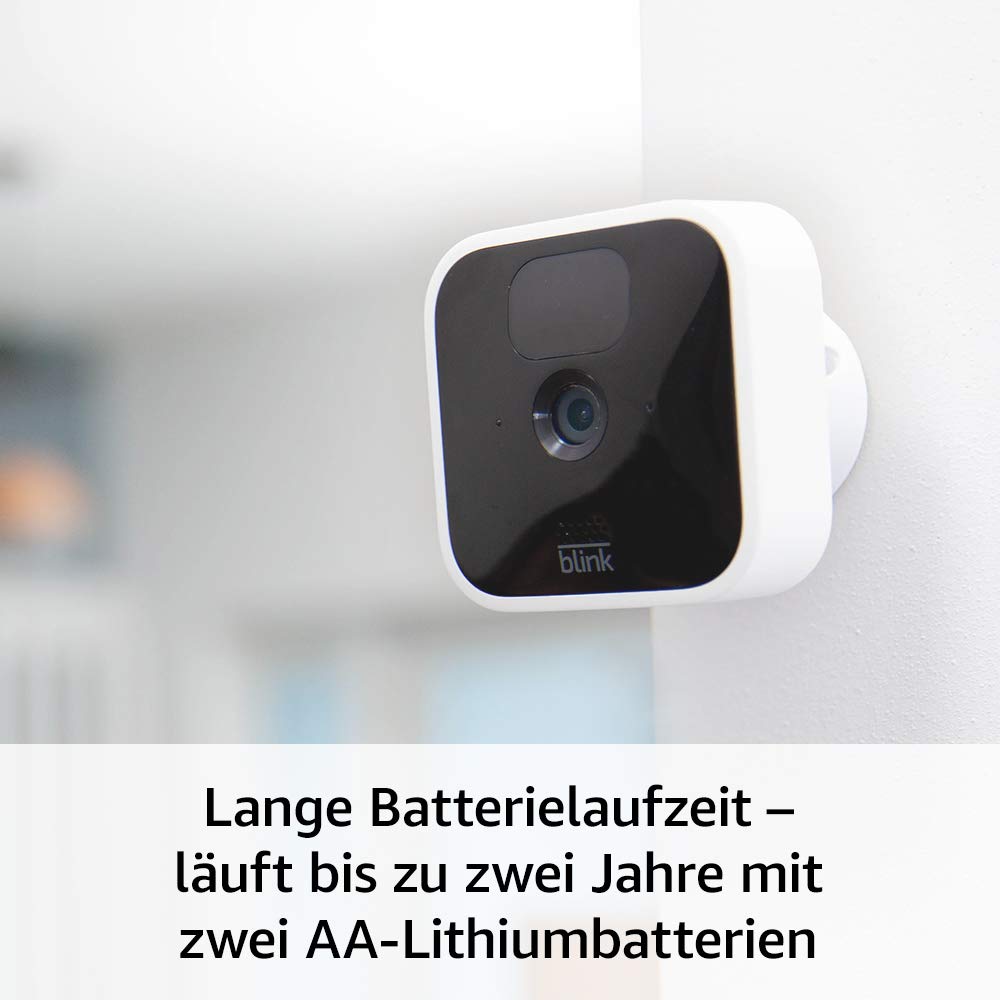 Blink Indoor – kabellose HD-Sicherheitskamera mit zwei Jahren Batterielaufzeit, Bewegungserfassung u