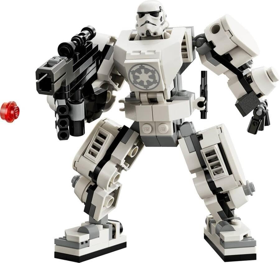 LEGO 75370 Star Wars Sturmtruppler Mech Set, Baubares Actionfigur-Modell mit Gelenkteilen, Minifigur