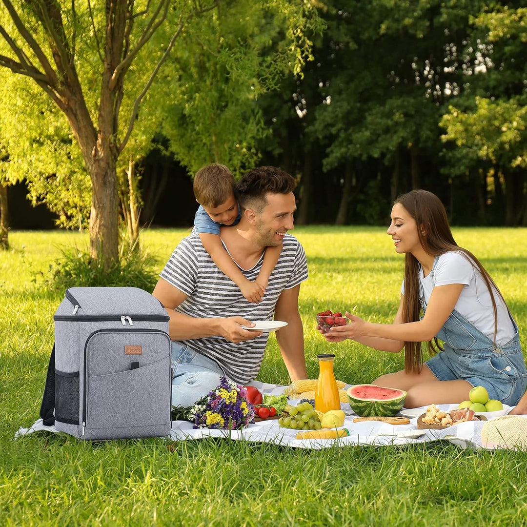 Lifewit 26L Kühlrucksack Thermo Rucksack Kühltasche Isolierte Cooler Bag Weich Doppeldecker für Pick