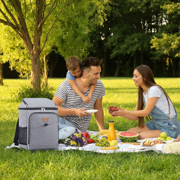 Lifewit 26L Kühlrucksack Thermo Rucksack Kühltasche Isolierte Cooler Bag Weich Doppeldecker für Pick