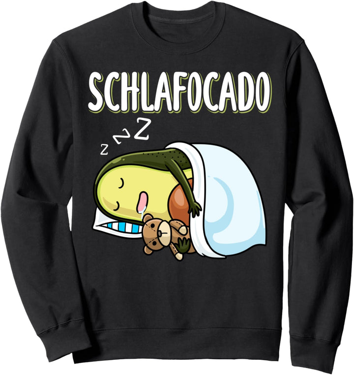 Schlafocado Schlafen Avocado Mit Plüschtier Schlummern Sweatshirt