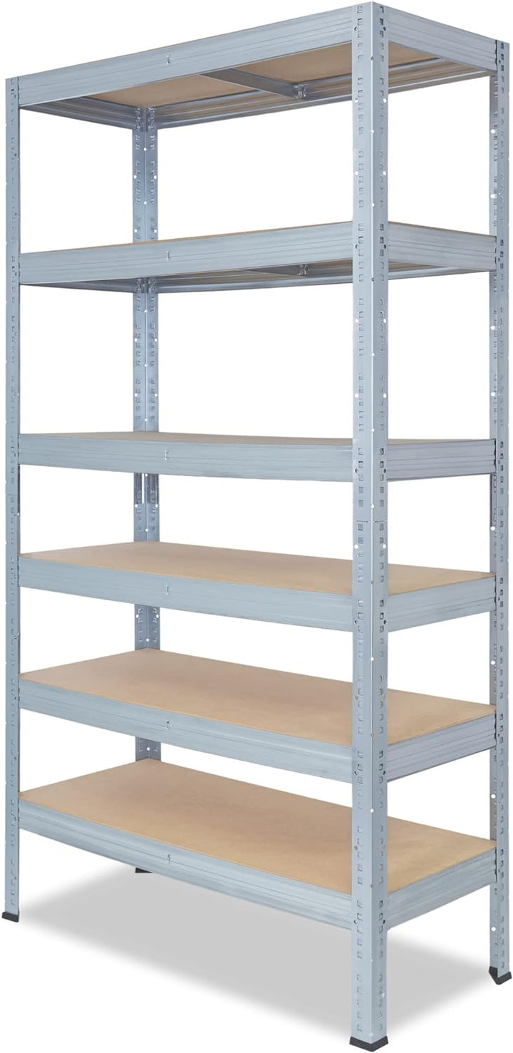 shelfplaza® 200x30x40cm Profi Schwerlastregal verzinkt/Metallregal mit 6 Böden à 166kg Tragkraft/Kel