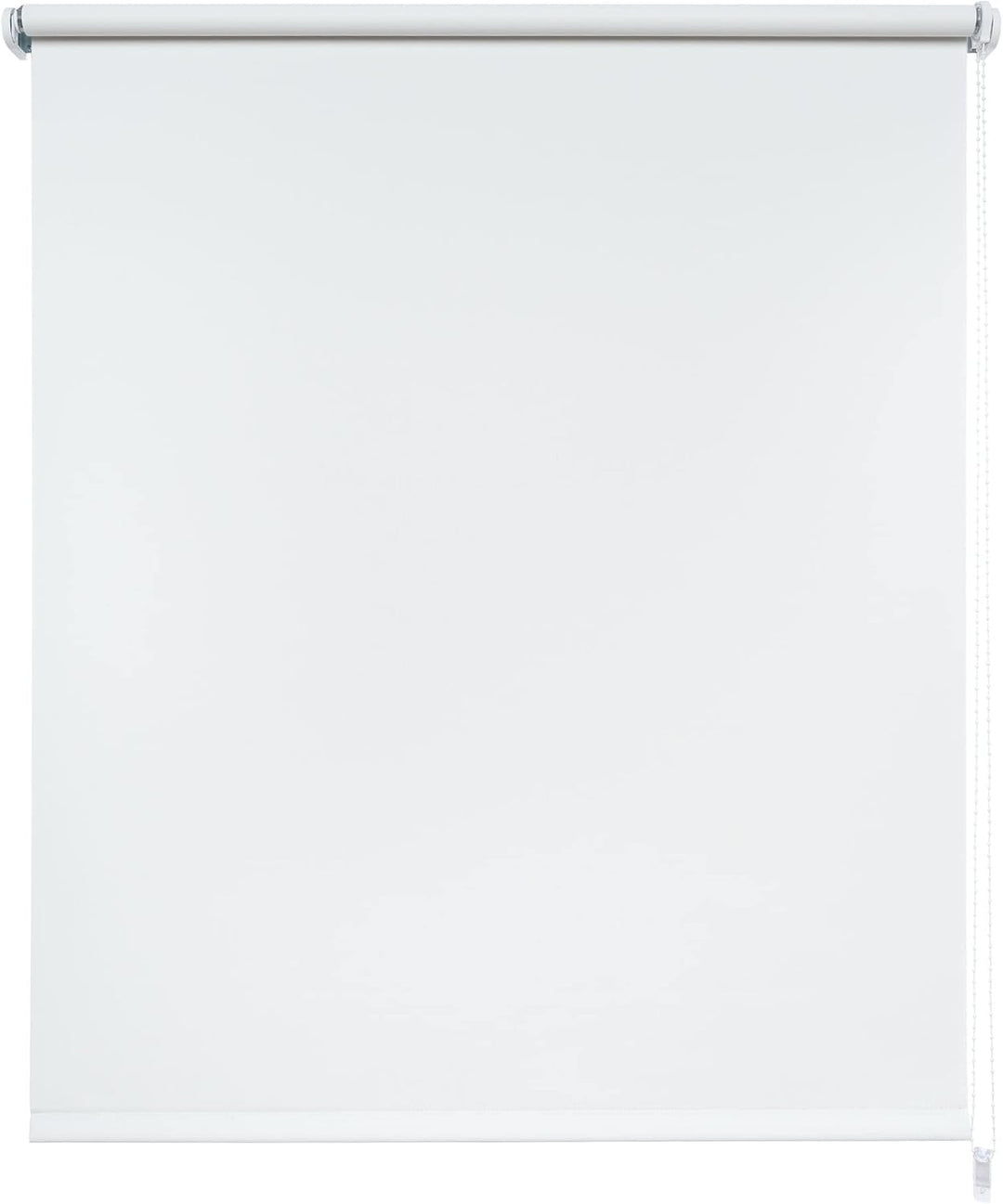 Liedeco® Rollo, Fenster Rollo, Kettenzug-Rollo / 92 x 180 cm (Breite x Höhe), weiss/Verdunkelnd, Abd