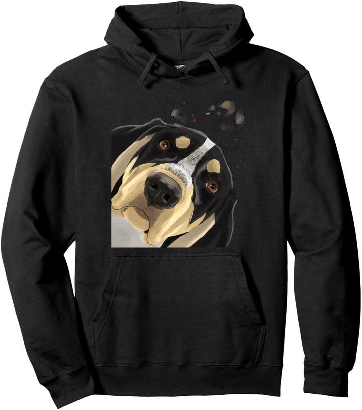 Neugieriger Hund Bluetick Coonhound Pullover Hoodie