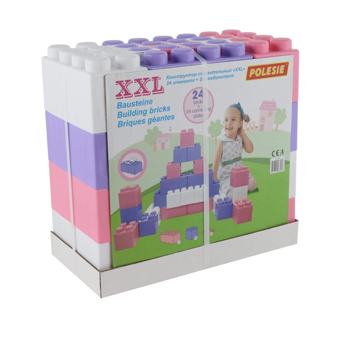 Polesie 68057 XXL-Bausteine 24-tlg. Girls, mit 24 Verbindungen