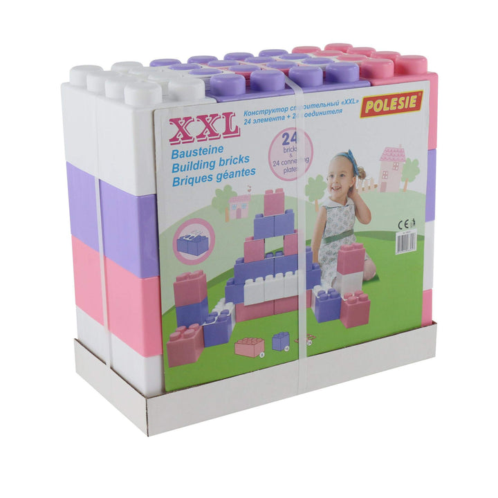 Polesie 68057 XXL-Bausteine 24-tlg. Girls, mit 24 Verbindungen
