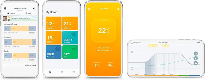 tado° smartes Heizkörperthermostat - Wifi Starter Kit V3+, inkl. 1x Thermostat für Heizung - digital