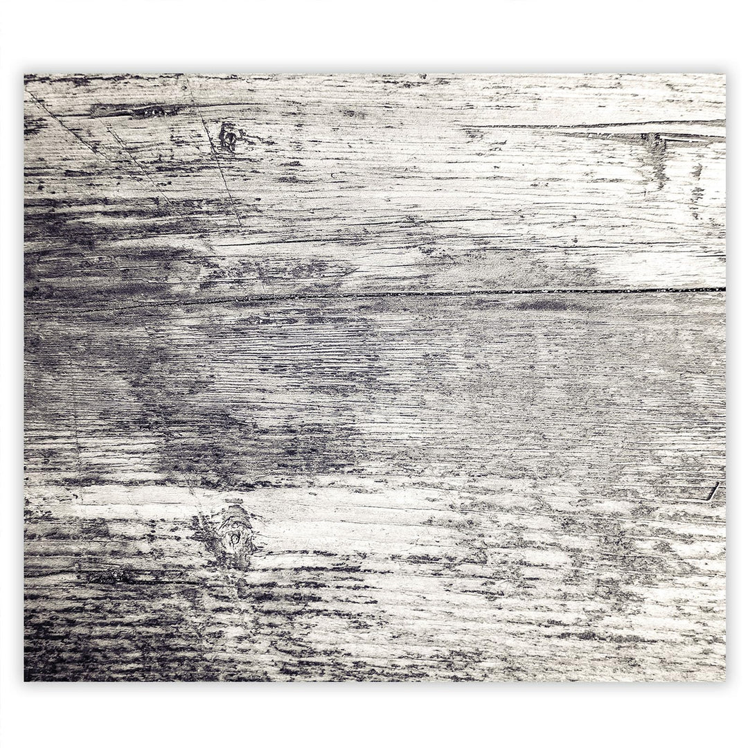 SmartDecoration Herdabdeckplatte Ceranfeldabdeckung aus Glas 60x52 cm Einteilig Motiv "Holz" Grau (1