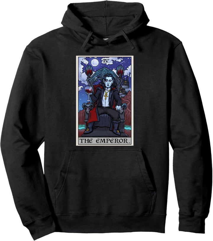 The Emperor Tarot-Karte Halloween Bram Stoker Graf Dracula Pullover Hoodie