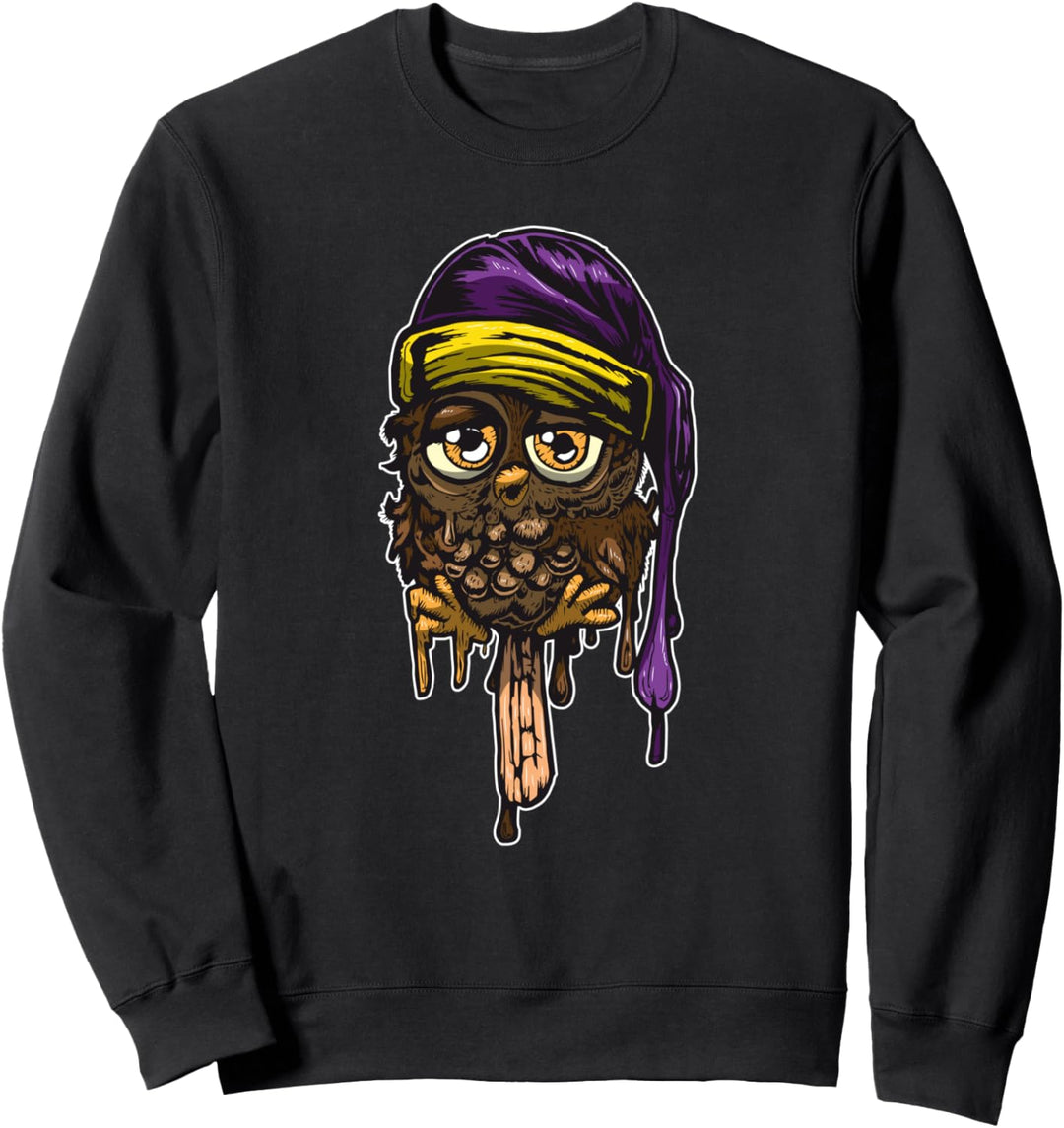 Schmelzende Eule Eis - Eiscremeförmige Tiere Sweatshirt