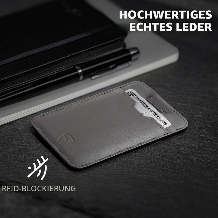 Vaultskin Chelsea Ultra-Slim Leder-Geldbörse für die Vordertasche - RFID-Blockierung für Männer mit