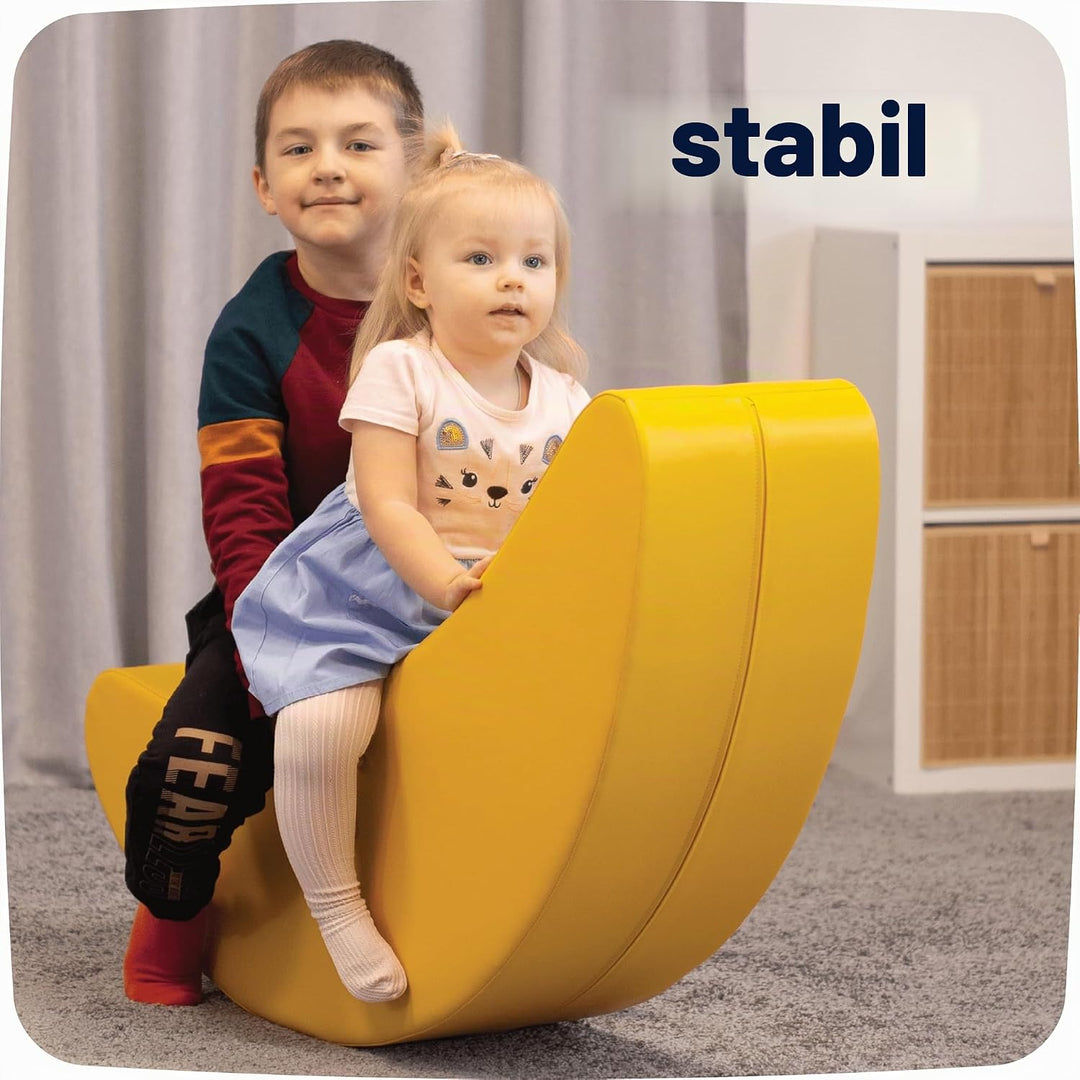 IGLU Soft Play Softbausteine Schaukelpferd Banane Forme Schaukeltier Schaukelspielzeug Kinder Baby S
