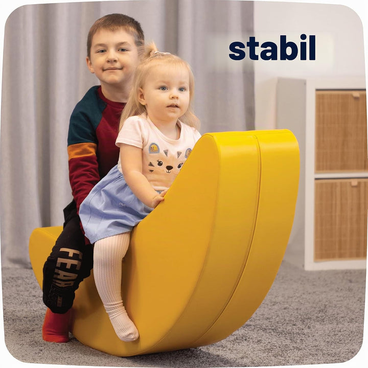 IGLU Soft Play Softbausteine Schaukelpferd Banane Forme Schaukeltier Schaukelspielzeug Kinder Baby S