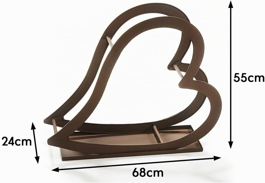 Kobolo Kaminholzregal Metallregal - Rusty - Metall - braun - 68x24x55cm