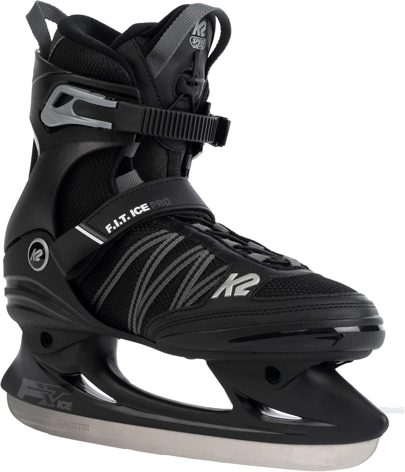 K2 Herren F.i.t. Ice Pro Schlittschuhe EU: 40.5 (UK: 7 / US: 8) black - grey, EU: 40.5 (UK: 7 / US: