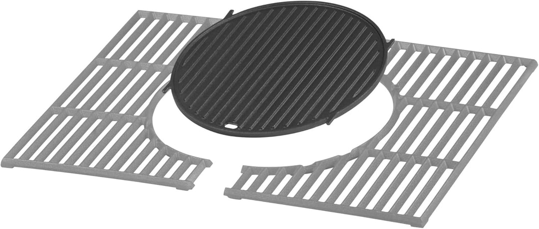 BBQ-Toro Gusseisen Grillplatte Ø 30 cm | Plancha Grillplatte für Grillrost System | Wendeplatte Rund