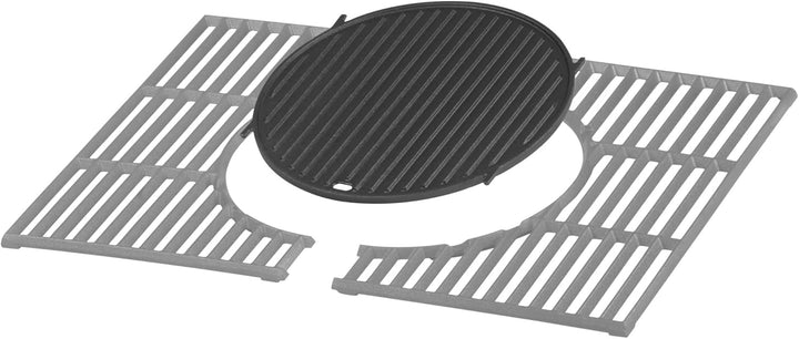 BBQ-Toro Gusseisen Grillplatte Ø 30 cm | Plancha Grillplatte für Grillrost System | Wendeplatte Rund