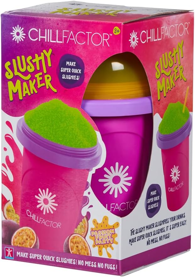BANDAI CHILLFACTOR CO07954 Küchenspielzeug, Slush-Maschine mit wiederverwendbarem Becher und Strohha