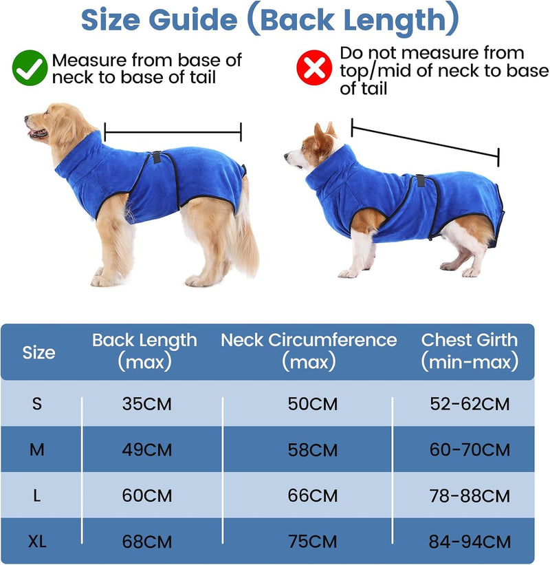 Hunde-Bademantel Mikrofaser Hundehandtuch Schnell Trocknend mikrofaser Handtuch Super Saugfähig Komf