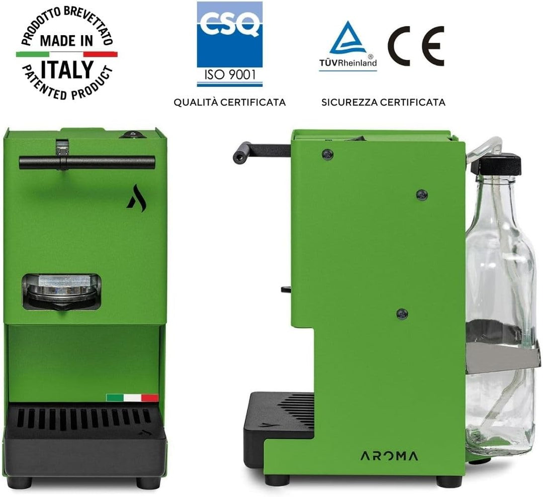 Aroma E.GO Kaffeepadmaschine für ESE-Pads 44 mm (grün), Grün