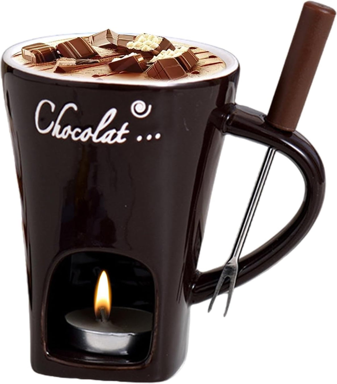 Schokoladen Fondue Becher, Schokoladenschmelzbecher, Fondue-Schokoladentopf-Set, Fondue-Schokoladent