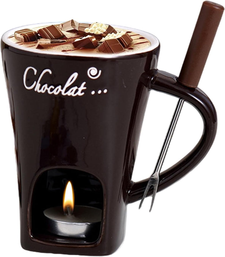 Schokoladen Fondue Becher, Schokoladenschmelzbecher, Fondue-Schokoladentopf-Set, Fondue-Schokoladent