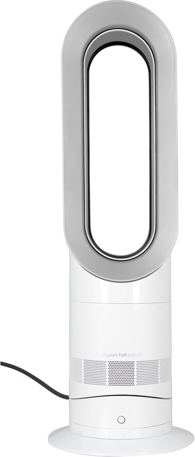 Dyson Hot+Cool Jet Focus AM09 - High Performance Cooling Fan and Fan Heater (White/Silver) AM09 Dyso