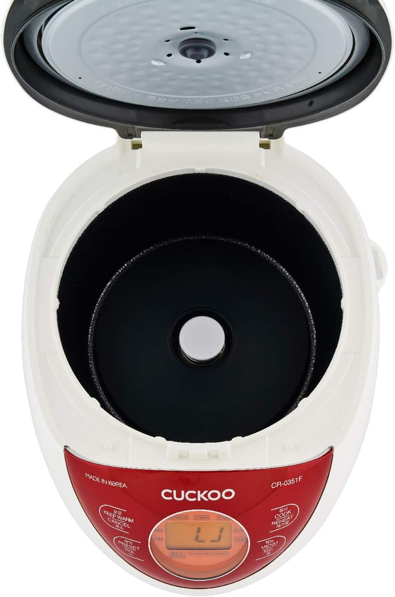 CUCKOO CR-0351F el. Reiskocher, Fuzzy Logic, 0,54l / 425W für 3 Personen