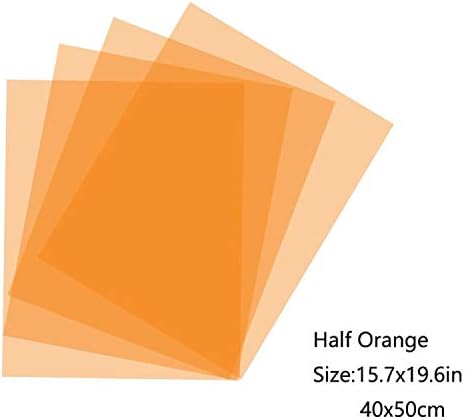Farbkorrektur-Gel-Filter, 40,6 x 50,8 cm, 4 Stück, 1/2 CTO