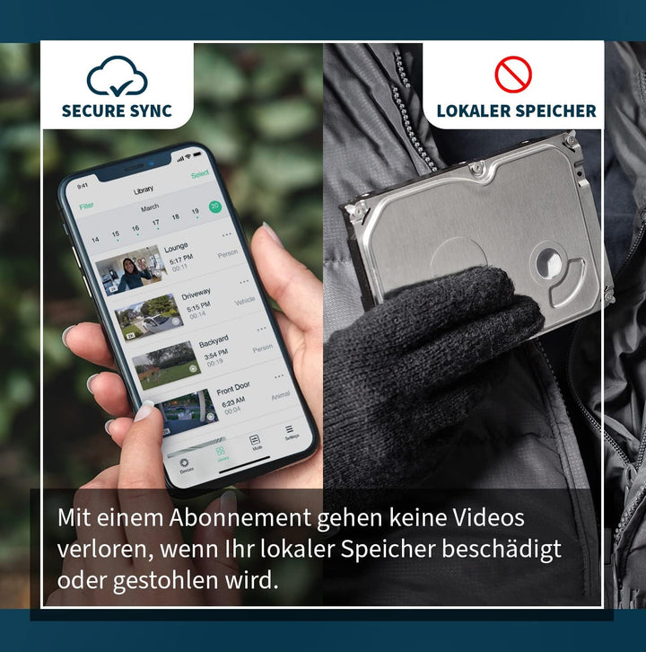 Arlo Video Doorbell, 1080p, 25% grösseres Sichtfeld, WLAN, Bewegungsmelder, 2-Wege-Audio, Sirene, Na