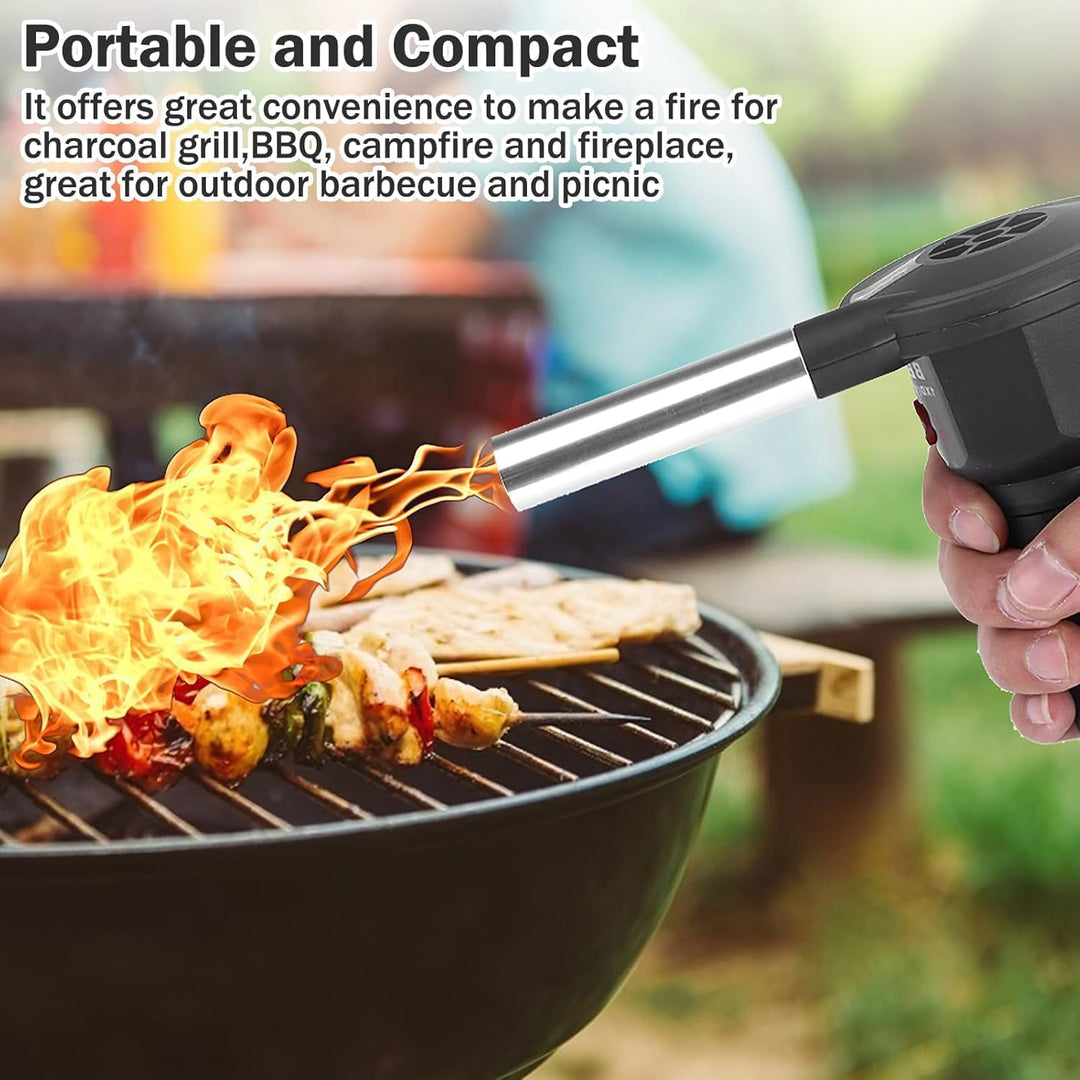BBQ Ventilator, Tragbarer BBQ Fan Grillgebläse, Elektrischer Batteriebetriebener Grillventilator Feu