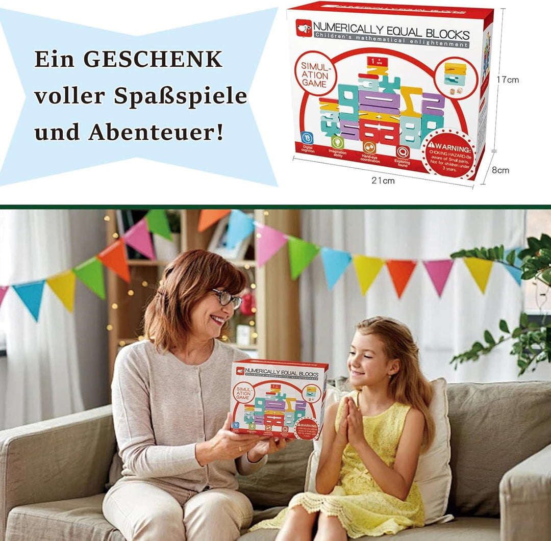Spielzeug ab 3 4 5 6 Jahren, Montessori Spielzeug ab 3 Jahre, Kinderspielzeug ab 3 Jahre, Zahlenbaus
