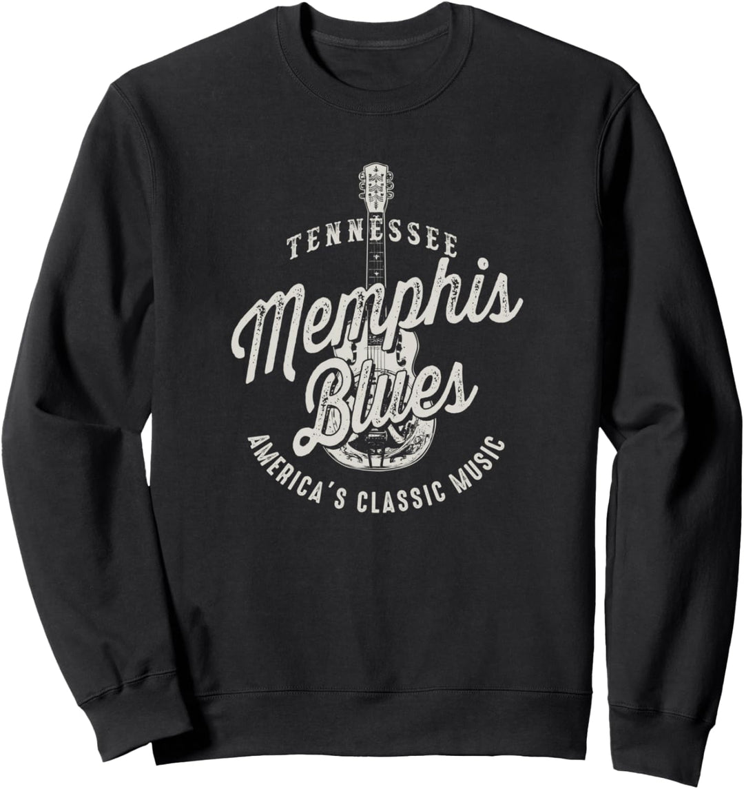 Memphis Blues Music USA Gitarre Vintage Sweatshirt