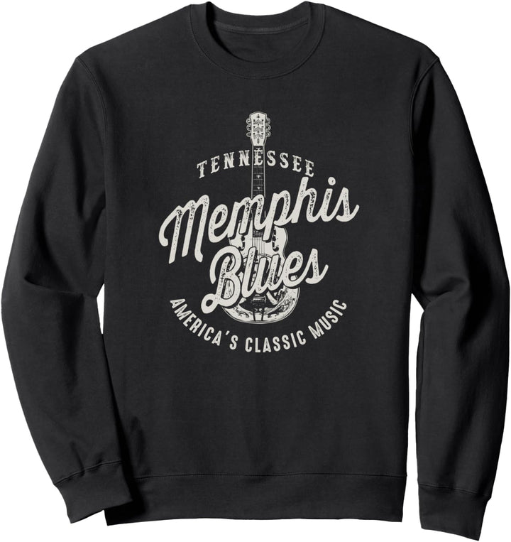 Memphis Blues Music USA Gitarre Vintage Sweatshirt