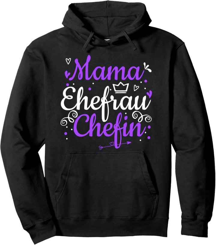 Mama Ehefrau Chefin T-Shirt Herz Muttertag Boss Geschenk Pullover Hoodie