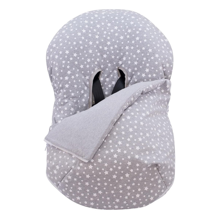 JYOKO KIDS Universal Winterfusssack für Babyschale Babyschale (Baumwolle, White Star) White Star Bau