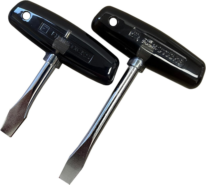 Filmsticks T-Griff 10 mm Schlitzschraubendreher – Karbonstahl Flachkopfschraubendreher mit ABS-Kunst