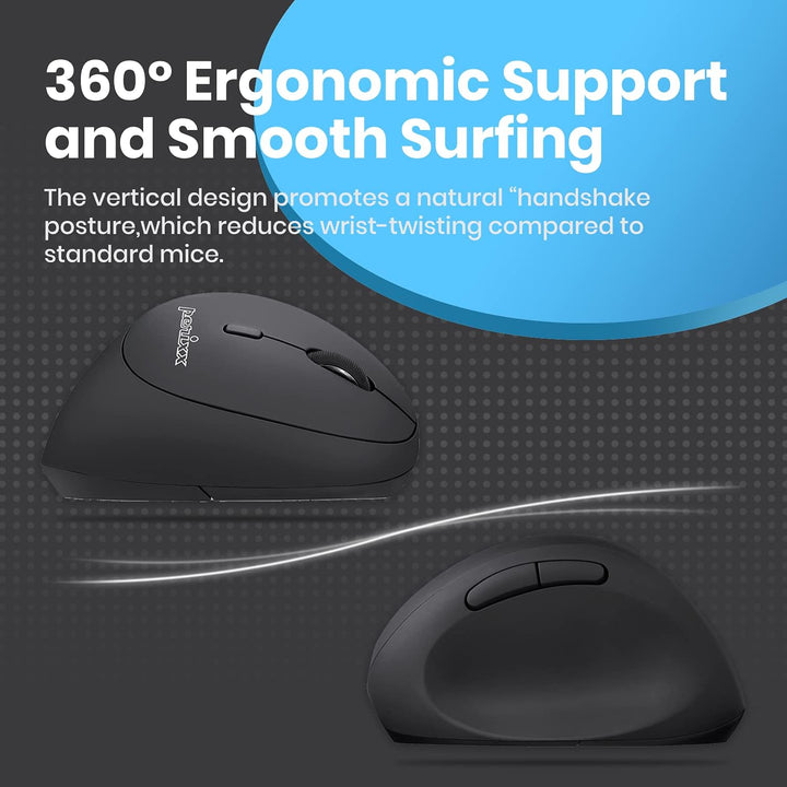 Perixx PERIMICE-719 Ergonomische Maus - Vertikales Design -Extra für kleine Handgrössen und für Unte