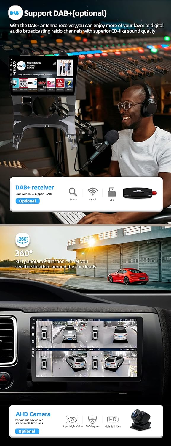 JOYX - [6G+128G] Android 13 Autoradio Passt für Peugeot 3008 (2013-2018) - Eingebaut DSP/Carplay/And