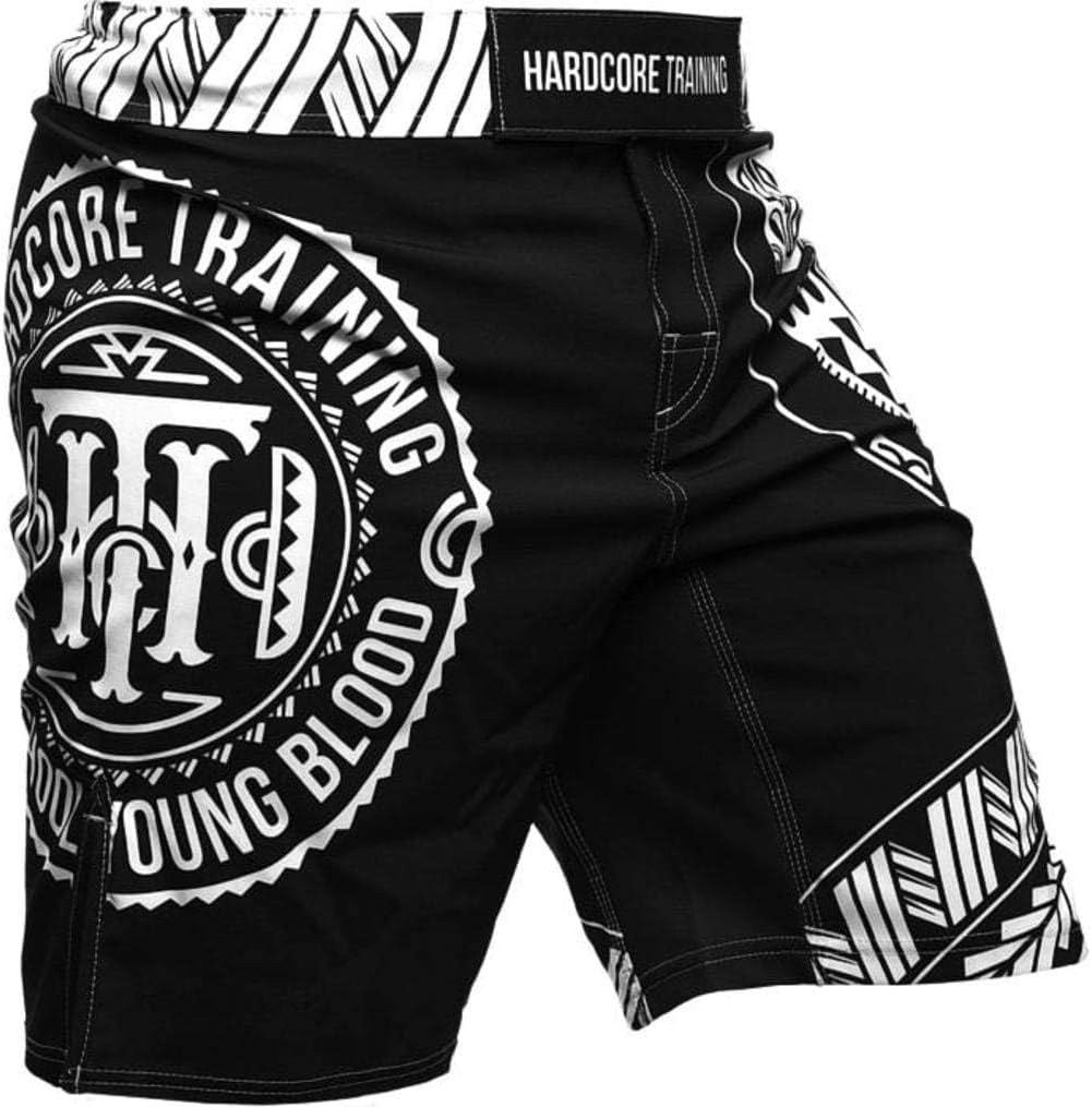 Hardcore Training Fight Shorts Kurze Hose Herren MMA BJJ Grappling Fitness Boxen Muay Thai No Gi M B