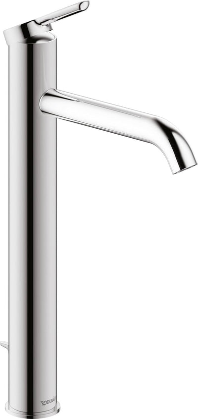 Duravit C.1 Waschtischarmatur, Grösse XL (Auslauf Höhe 233 mm). Wasserhahn Bad mit Zugstangen-Ablauf