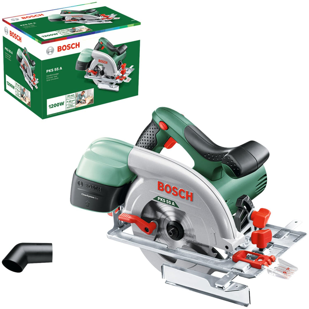 Bosch Kreissäge PKS 55 A (1.200 Watt, im Karton),