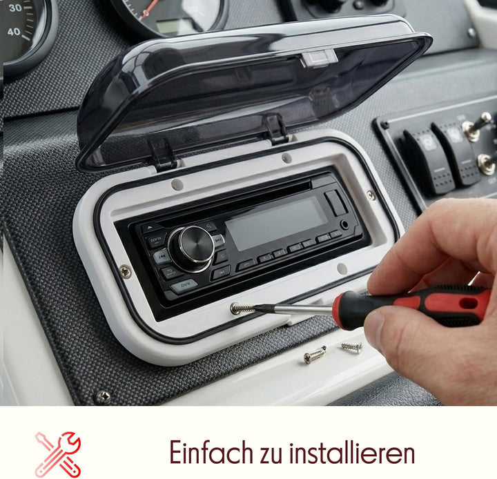 Pyle wetterfeste Radio Schild weiss, weiss