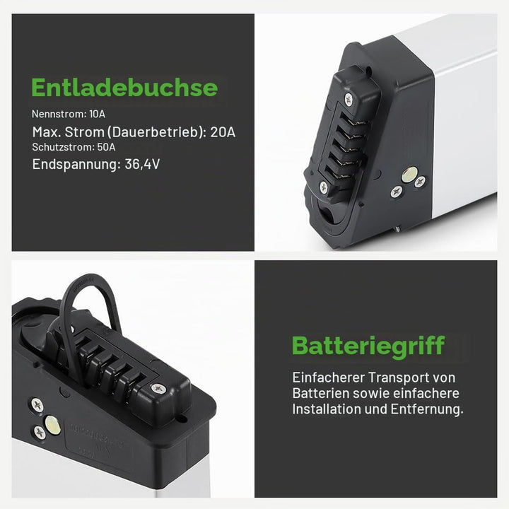E-Bike Batterie 48V 11,6Ah Li-ion DCH006 Intube Infarme Akku für FIIDO M1 Pro BEZIOR XF200 Samebike