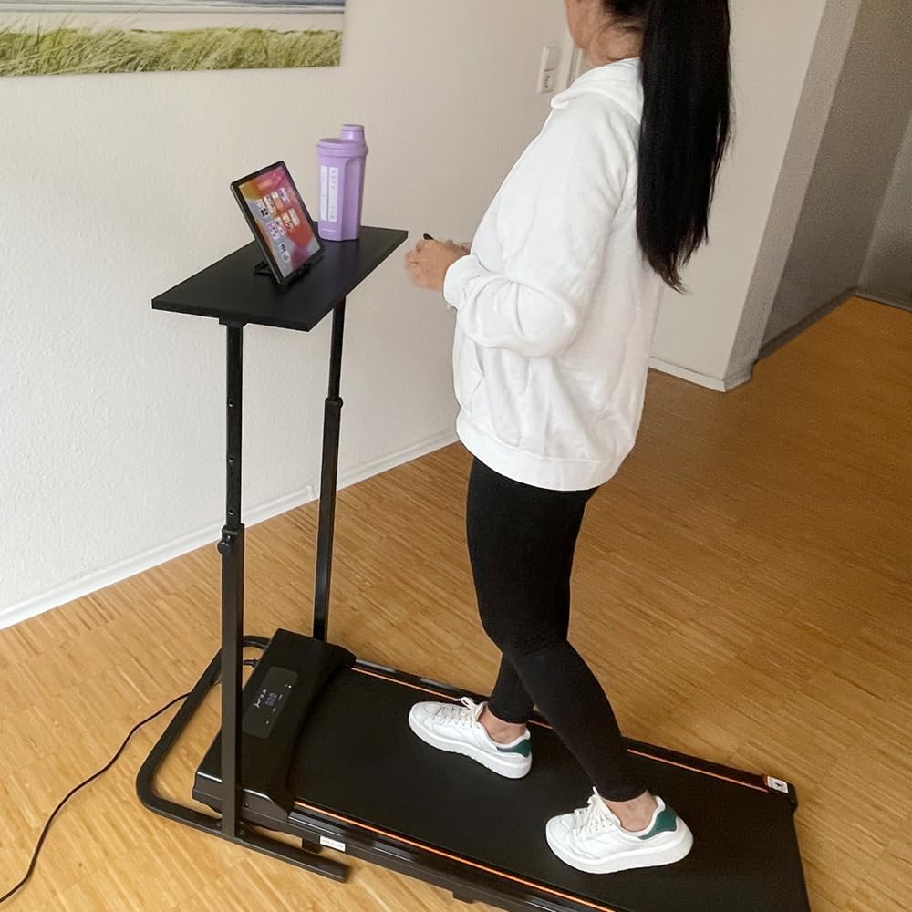 foto-kontor Laufbandtisch für Laufband Walking Pad Tisch höhenverstellbar Indoor Laufpult Training S