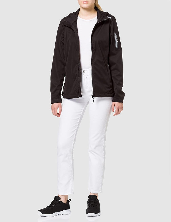 CMP Damen Light Softshell Jacke Softshelljacke Outdoorjacke XL Schwarz, XL Schwarz