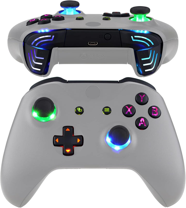 eXtremeRate LED Taste für Xbox One S/X Controller,Leuchttasten Bleuchtung Knöpfe D-pad Sticks ABXY M