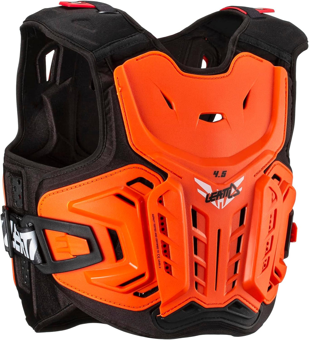 Leatt 4.5 Geschirr starr mit Brustschutz Motorrad Unisex Erwachsene, 134-146 L-XL Orange, L-XL Orang