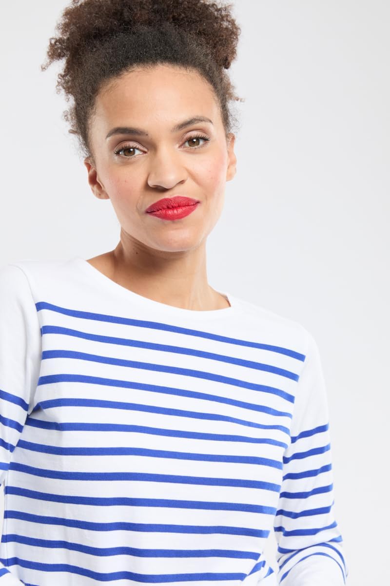 Armor Lux Damen 76838 Langarmshirt L Mehrfarbig (Blanc/Etoile Dw5), L Mehrfarbig (Blanc/Etoile Dw5)