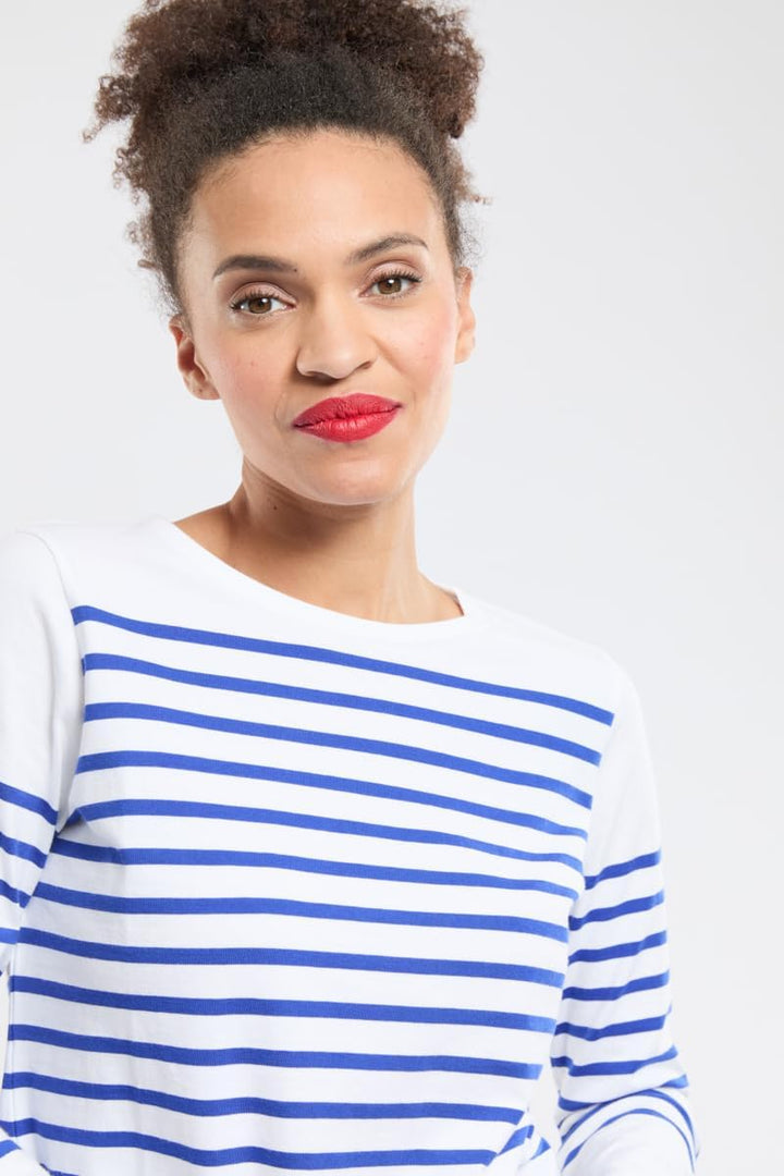 Armor Lux Damen 76838 Langarmshirt L Mehrfarbig (Blanc/Etoile Dw5), L Mehrfarbig (Blanc/Etoile Dw5)